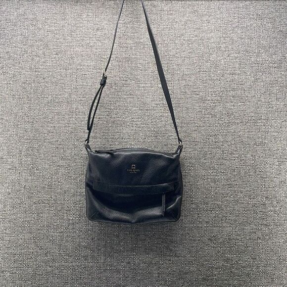 Kate Spade Crossbody Medium Leather Adjustable Strap Zip Pockets Minimalist - Picture 1 of 12